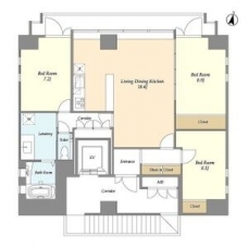 Qu4ttro　Arca　九段(クアトロアルカ九段)の間取り図