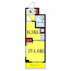 ヘリオス378立川の間取り図