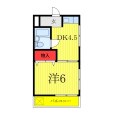イーストハウスⅠの間取り図
