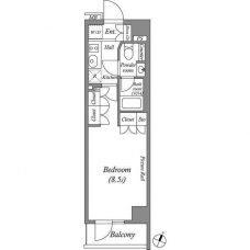 ルクレ西池袋の間取り図