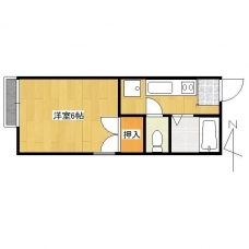 若竹ハイツの間取り図