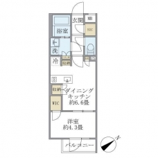 コンポジット早稲田鶴巻町の間取り図