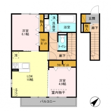 Erbenheim　Ⅳの間取り図