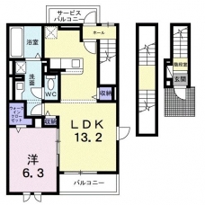 ラ・レコルトⅠの間取り図
