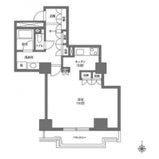文京グリーンコートビュータワー本駒込の間取り図