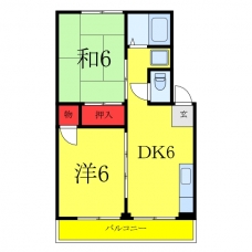 アーバンハイツBの間取り図