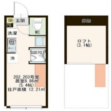 ハーモニーテラス赤羽志茂Ⅱの間取り図