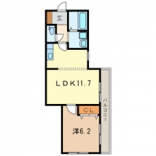 グリーンプラザ岸町の間取り図