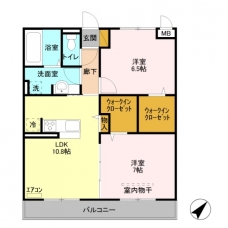 リリオコートの間取り図