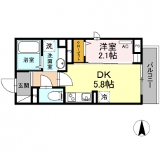 メゾン二長町の間取り図