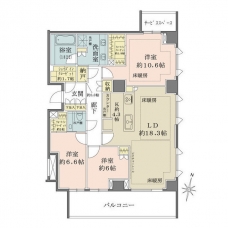 ザ・パークハウス千代田六番町の間取り図