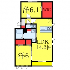 メルヴェーユイイダ芝原の間取り図