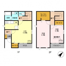 マロン シャトー　Ａの間取り図