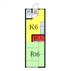 扇荘の間取り図