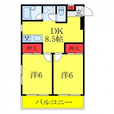 城北ハイツの間取り図