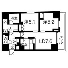 プレール・ドゥーク南千住の間取り図