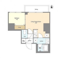 クラリティア西日暮里の間取り図