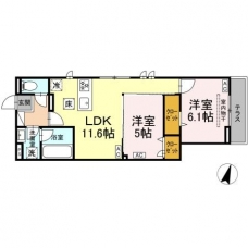 セレスティア扇Ⅶの間取り図