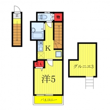 IKフラット４の間取り図