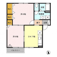 ジュネスハイム　弐番館の間取り図