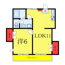 コーポサニーの間取り図