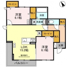 レインボーグローヴ　Ⅱの間取り図