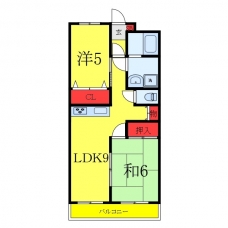 西沢マンションの間取り図