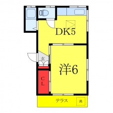 コーポ・ユタカの間取り図
