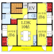未来あるコートの間取り図