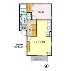 ガルデニア･Ｔの間取り図