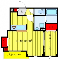 エミナリア東十条の間取り図