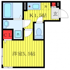 エクセルハイムシンコーの間取り図