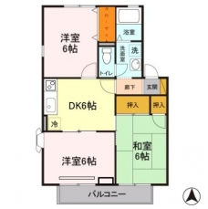 エステートUⅡの間取り図