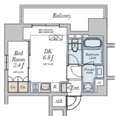 Alivis十条の間取り図