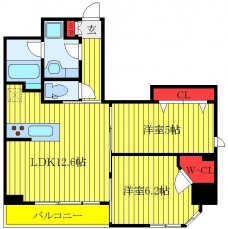 クレストコート志村坂上の間取り図