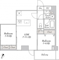 ルミーク本町ウエストの間取り図