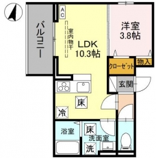 Noble villa鹿手袋　Aの間取り図