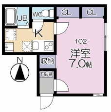 大山フラッグの間取り図