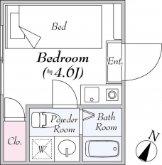 リヨンドール東池袋の間取り図