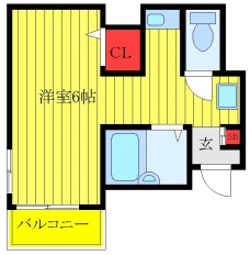 丸栄コーポの間取り図
