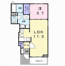 ディスポワールⅠの間取り図