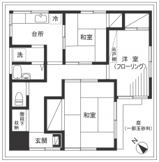 白山２－１８戸建の間取り図