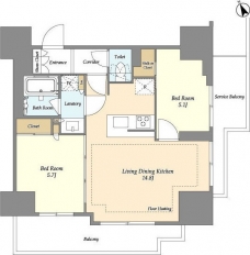 オアーゼ日暮里レジデンスの間取り図