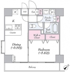 エクセリア池袋WESTの間取り図