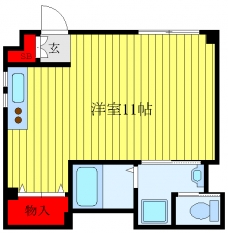 神泉ハイツの間取り図