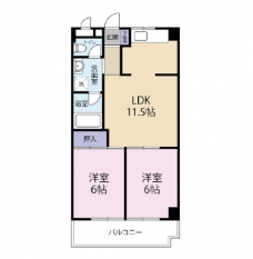 レジデンスヒロの間取り図