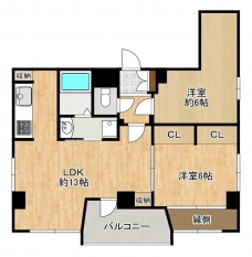 レインボー並木第二ビルの間取り図