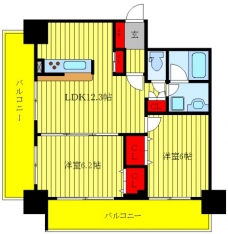 フクロク・レーヴ・マンションの間取り図