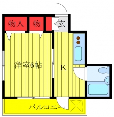 赤羽ウエストハイツの間取り図