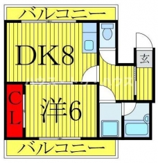 カーサ茗荷谷の間取り図